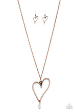 Load image into Gallery viewer, five-dollar-jewelry-hearts-so-good-copper-necklace-paparazzi-accessories
