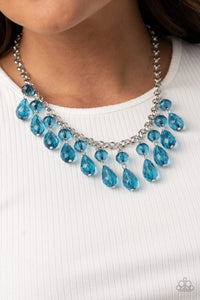 Open Door Jewelry - Crystal Enchantment - Blue Necklace - Paparazzi Accessories