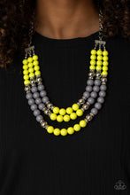 Load image into Gallery viewer, Open Door Jewelry - BEAD Your Own Drum - Yellow Necklace - Paparazzi Accessories
