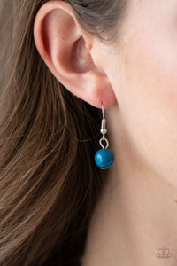 Open Door Jewelry - BEAD Your Own Drum - Blue Necklace - Paparazzi Accessories