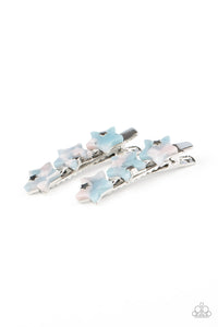 five-dollar-jewelry-brightest-star-in-the-sky-blue-hair clip-paparazzi-accessories