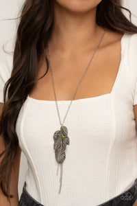 Open Door Jewelry - I Be-LEAF - Green Necklace - Paparazzi Accessories