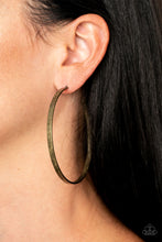 Load image into Gallery viewer, Open Door Jewelry - Lean Into The Curves - Brass Earrings - Paparazzi Accessories
