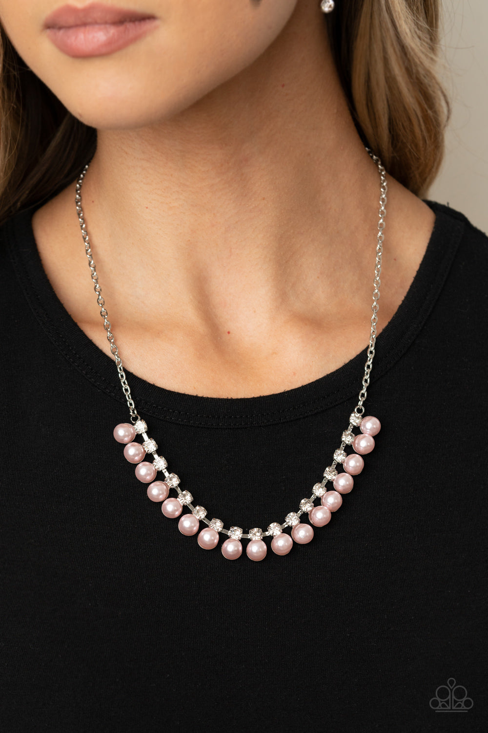 Open Door Jewelry - Frozen in TIMELESS - Pink Necklace - Paparazzi Accessories