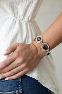 Open Door Jewelry - Demurely Diva - Brown Bracelet - Paparazzi Accessories