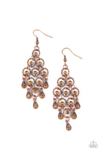 Load image into Gallery viewer, five-dollar-jewelry-chandelier-cameo-copper-earrings-paparazzi-accessories

