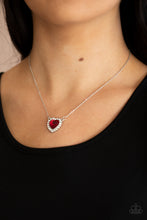 Load image into Gallery viewer, Open Door Jewelry - Out of the GLITTERY-ness of Your Heart - Red Necklace - Paparazzi Accessories
