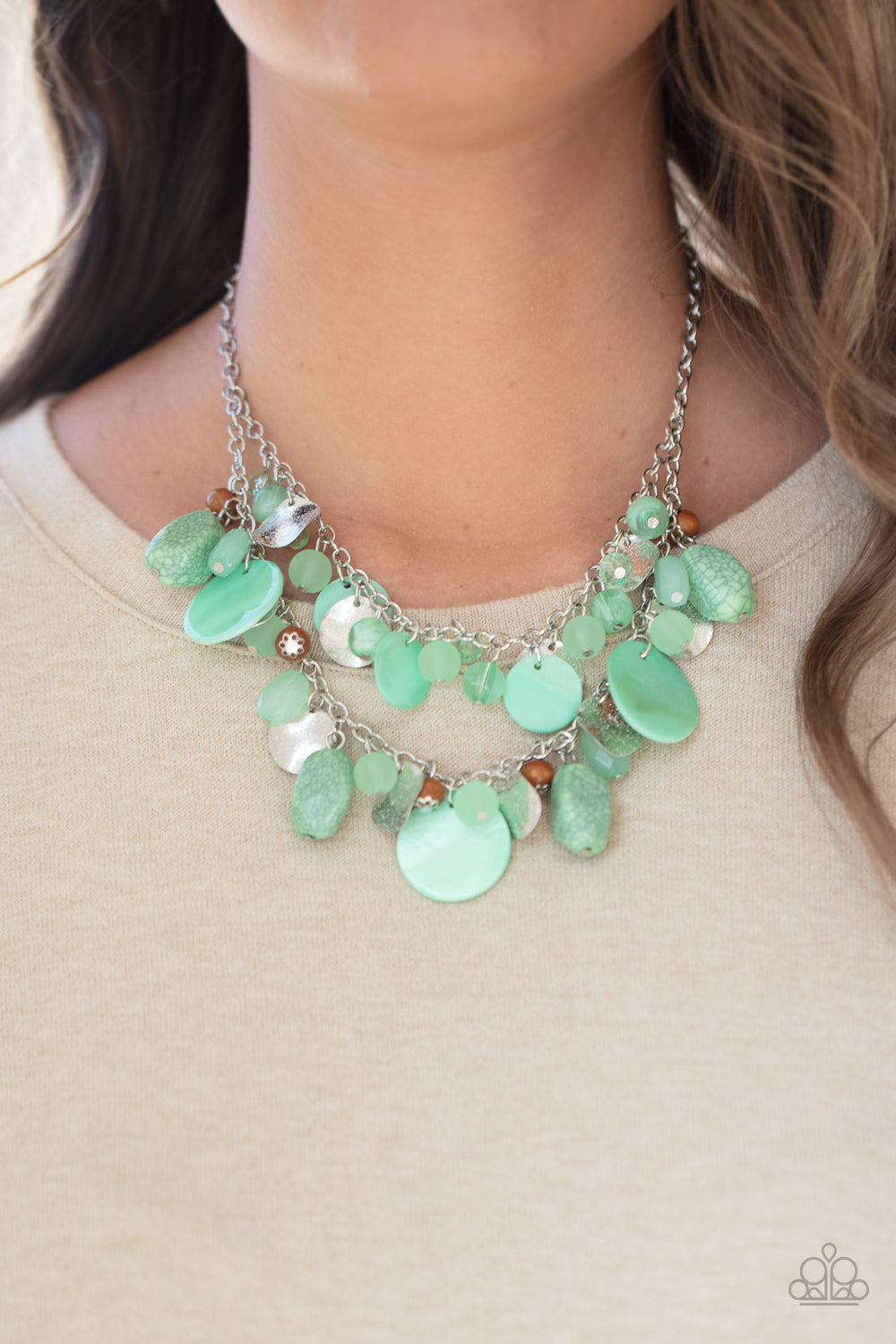 Open Door Jewelry - Spring Goddess - Green Necklace - Paparazzi Accessories