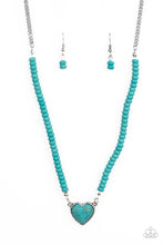 Load image into Gallery viewer, five-dollar-jewelry-country-sweetheart-blue-necklace-paparazzi-accessories
