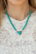 Load image into Gallery viewer, Open Door Jewelry - Country Sweetheart - Blue Necklace - Paparazzi Accessories
