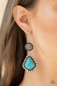 Open Door Jewelry - Country Cavalier - Blue Earrings - Paparazzi Accessories