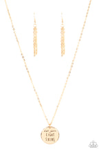 Load image into Gallery viewer, five-dollar-jewelry-light-it-up-gold-necklace-paparazzi-accessories
