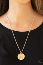 Load image into Gallery viewer, Open Door Jewelry - Light It Up - Gold Necklace - Paparazzi Accessories
