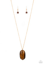 Load image into Gallery viewer, five-dollar-jewelry-elemental-elegance-brown-necklace-paparazzi-accessories
