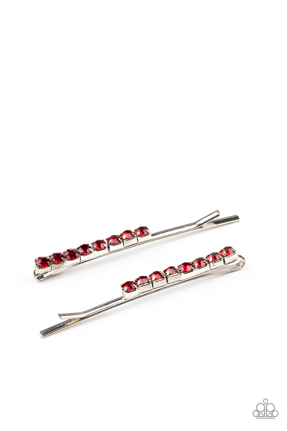 Open Door Jewelry - Satisfactory Sparkle - Red Hair Clip - Paparazzi Accessories