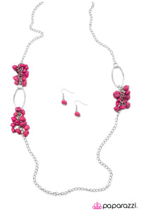 Open Door Jewelry - Embers of Elegance - Pink Necklace - Paparazzi Accessories