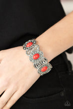 Load image into Gallery viewer, Open Door Jewelry - Desert Relic - Red Bracelet - Paparazzi Accessories
