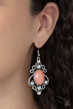 Load image into Gallery viewer, Open Door Jewelry - Tour de Fairytale - Orange Earrings - Paparazzi Accessories
