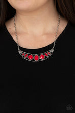 Load image into Gallery viewer, Open Door Jewelry - Emblazoned Era - Red Necklace - Paparazzi Accessories
