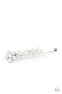 five-dollar-jewelry-pearl-patrol-white-hair clip-paparazzi-accessories