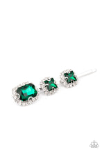 Load image into Gallery viewer, five-dollar-jewelry-teasable-twinkle-green-hair clip-paparazzi-accessories
