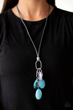 Load image into Gallery viewer, Open Door Jewelry - Fundamentally Flirtatious - Blue Necklace - Paparazzi Accessories
