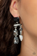 Load image into Gallery viewer, Open Door Jewelry - Hazard Pay - Silver Post Earrings - Paparazzi Accessories
