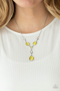 Open Door Jewelry - Ritzy Refinement - Yellow Necklace - Paparazzi Accessories
