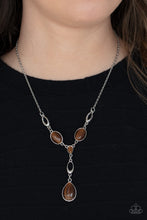 Load image into Gallery viewer, Open Door Jewelry - Ritzy Refinement - Brown Necklace - Paparazzi Accessories
