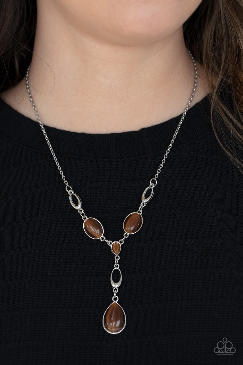 Open Door Jewelry - Ritzy Refinement - Brown Necklace - Paparazzi Accessories