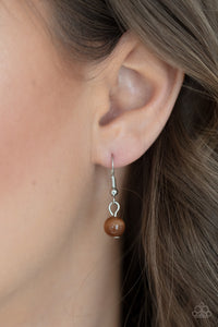 Open Door Jewelry - Ritzy Refinement - Brown Necklace - Paparazzi Accessories