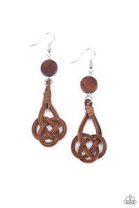 five-dollar-jewelry-twisted-torrents-brown-earrings-paparazzi-accessories