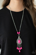 Load image into Gallery viewer, Open Door Jewelry - Cowgirl Couture - Pink Necklace - Paparazzi Accessories
