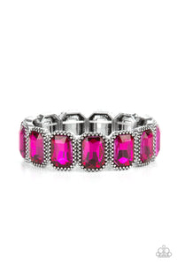 five-dollar-jewelry-studded-smolder-pink-bracelet-paparazzi-accessories