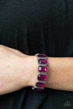Load image into Gallery viewer, Open Door Jewelry - Studded Smolder - Pink Bracelet - Paparazzi Accessories
