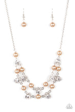Load image into Gallery viewer, five-dollar-jewelry-royal-announcement-brown-necklace-paparazzi-accessories
