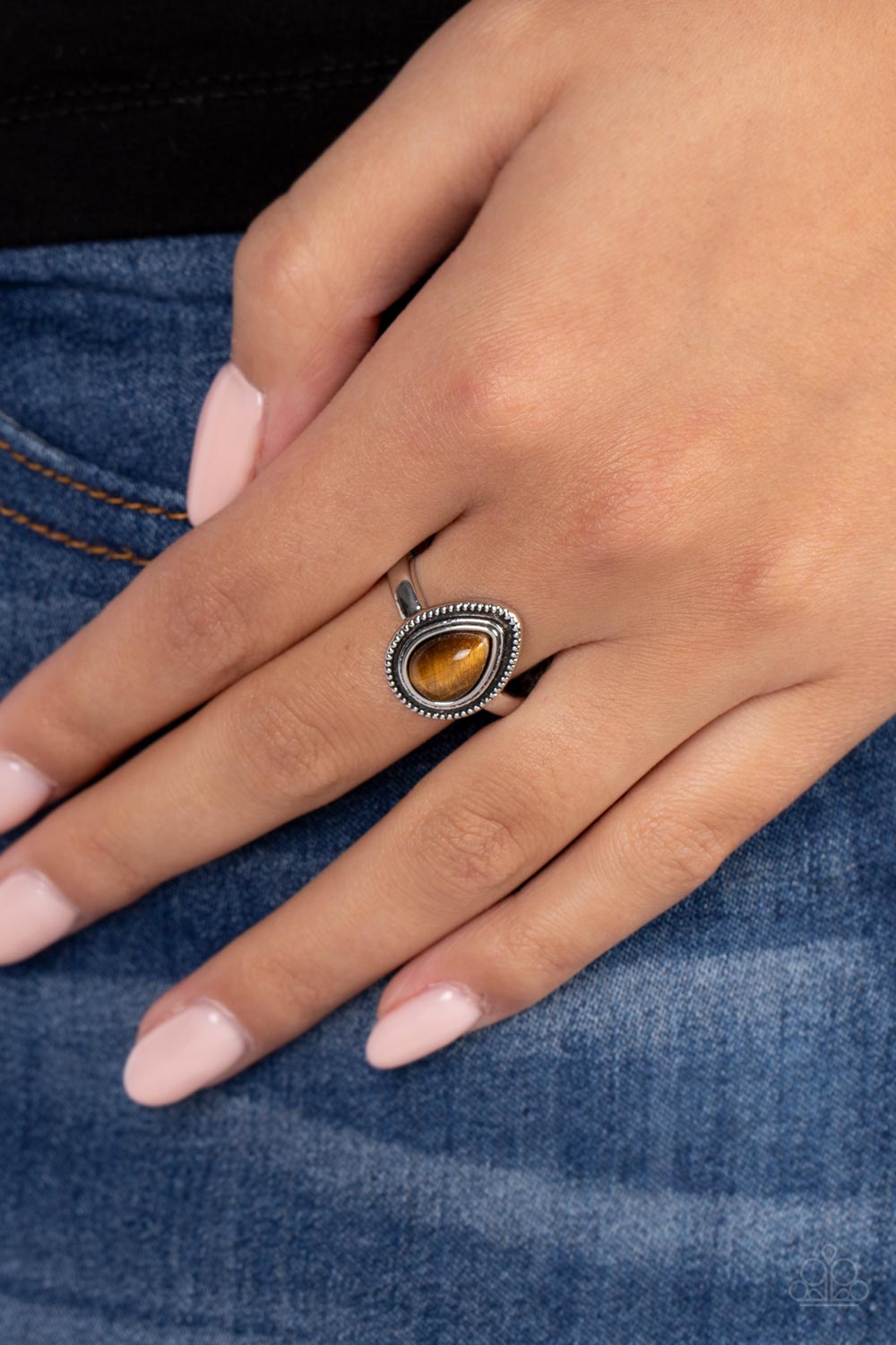 Open Door Jewelry - Eco Elements - Brown Ring - Paparazzi Accessories