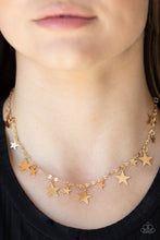 Load image into Gallery viewer, Open Door Jewelry - Starry Shindig - Gold Necklace - Paparazzi Accessories
