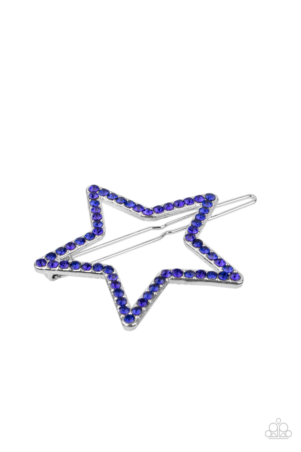 Open Door Jewelry - Stellar Standout - Blue Hair Clip - Paparazzi Accessories