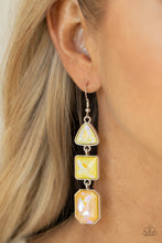 Load image into Gallery viewer, Open Door Jewelry - Cosmic Culture - Yellow Earrings - Paparazzi Accessories
