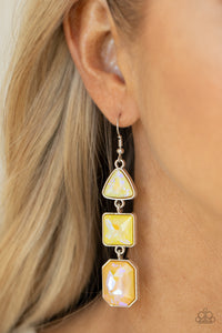 Open Door Jewelry - Cosmic Culture - Yellow Earrings - Paparazzi Accessories