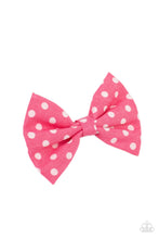 Load image into Gallery viewer, five-dollar-jewelry-polka-dot-delight-pink-hair clip-paparazzi-accessories
