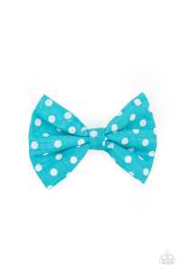 five-dollar-jewelry-polka-dot-delight-blue-hair clip-paparazzi-accessories