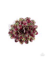 Load image into Gallery viewer, five-dollar-jewelry-positively-flower-patch-pink-hair clip-paparazzi-accessories
