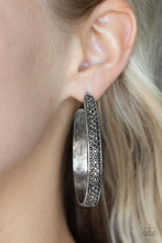 Load image into Gallery viewer, Open Door Jewelry - Bossy and Glossy - Silver Earrings - Paparazzi Accessories

