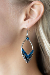 Open Door Jewelry - Indigenous Intentions - Blue Earrings - Paparazzi Accessories