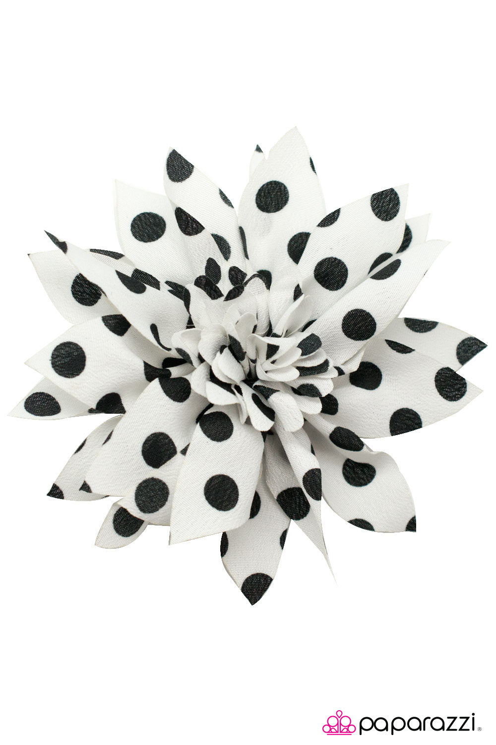 Open Door Jewelry - Put Me On the Spot - White Hair Clip - Paparazzi Accessories