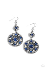 Load image into Gallery viewer, five-dollar-jewelry-party-at-my-palace-blue-earrings-paparazzi-accessories
