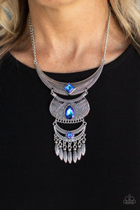 Open Door Jewelry - Lunar Enchantment - Blue Necklace - Paparazzi Accessories