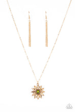 Load image into Gallery viewer, five-dollar-jewelry-formal-florals-gold-necklace-paparazzi-accessories
